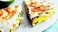 Chicken, mango and brie quesadillas